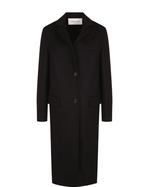 Valentino Пальто прямого кроя из смеси шерсти и кашемира