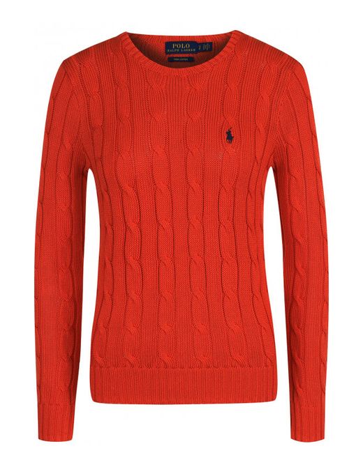 Polo Ralph Lauren Пуловер фактурной вязки с логотипом бренда