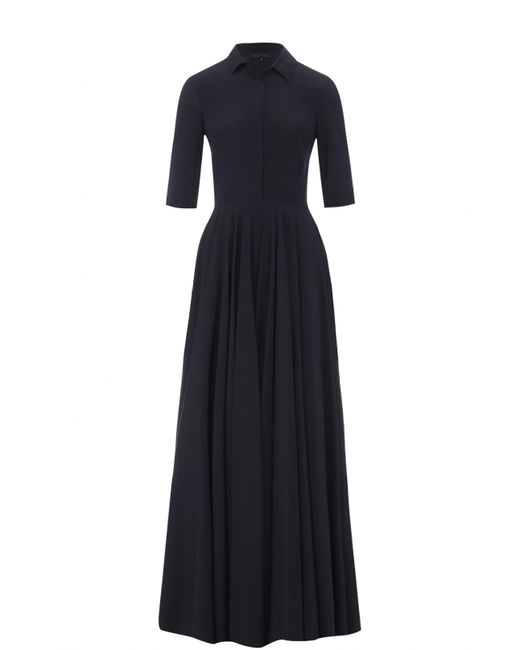 Tegin Приталенное платье-рубашка с укороченным рукавом