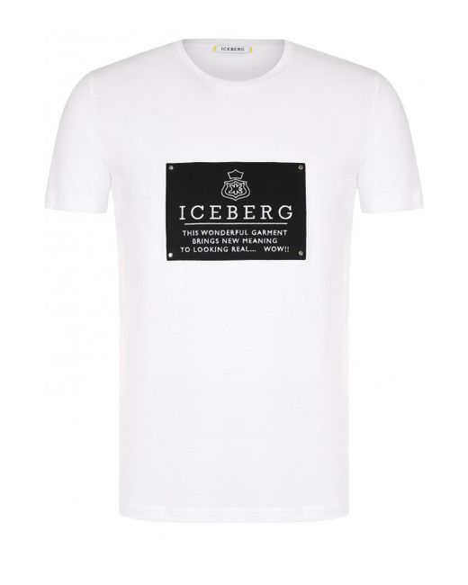Iceberg Хлопковая футболка с логотипом бренда