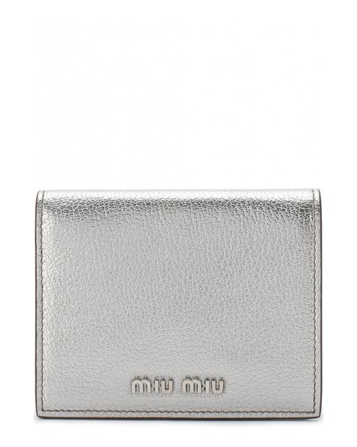 Miu Miu Кожаный кошелек с логотипом бренда