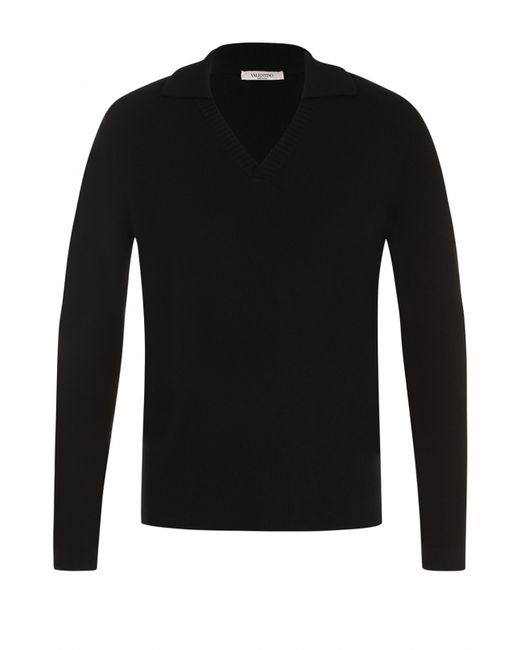 Valentino Пуловер из смеси шерсти и кашемира с отложным воротником