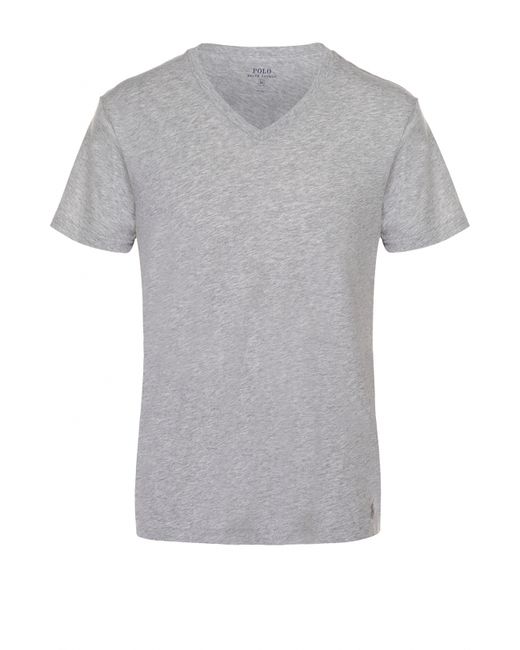 Polo Ralph Lauren Хлопковая футболка с V-образным вырезом