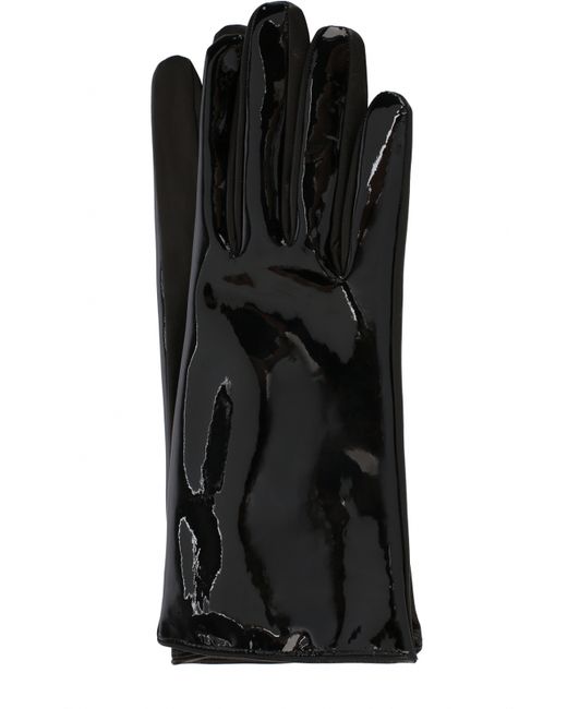 Alessandra Rich Кожаные перчатки с лакированной отделкой