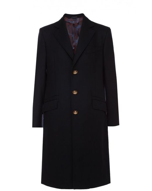 Vivienne Westwood Однобортное пальто из смеси шерсти и кашемира