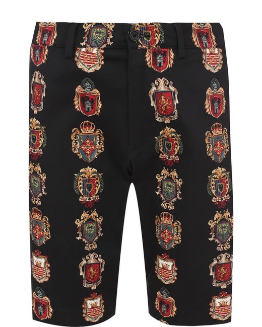 Dolce & Gabbana Хлопковые шорты с принтом