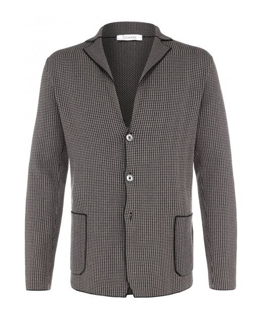 Cruciani Однобортный хлопковый пиджак