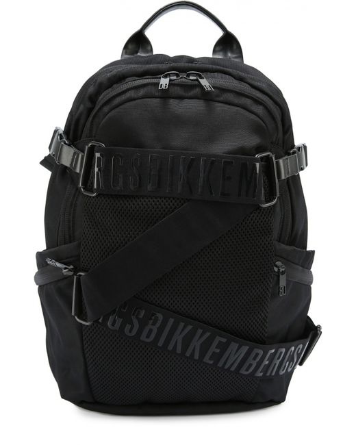Bikkembergs Текстильный рюкзак с декоративными ремешками Dirk