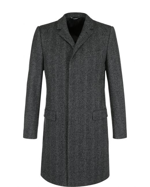 Dolce & Gabbana Однобортное пальто из смеси шерсти и кашемира