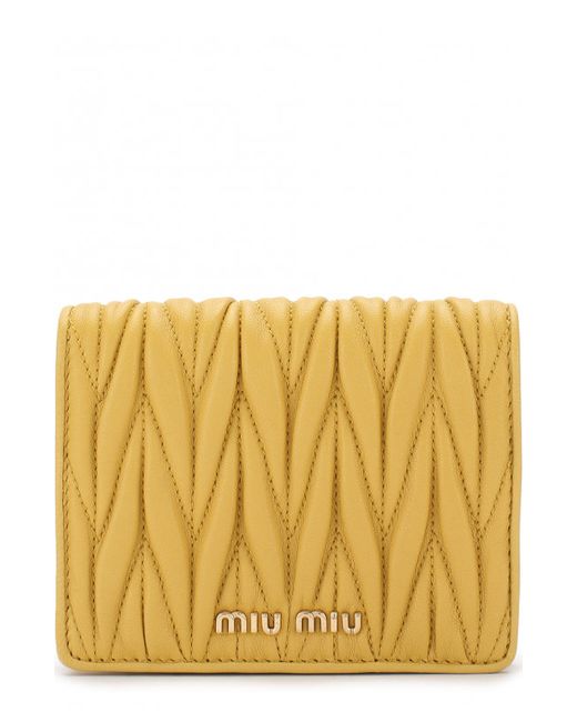 Miu Miu Кожаный кошелек с логотипом бренда