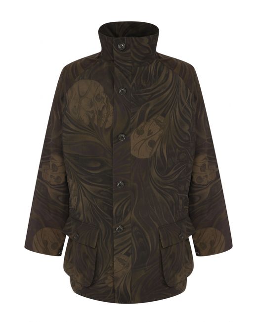 Yohji Yamamoto Куртка свободного кроя с принтом