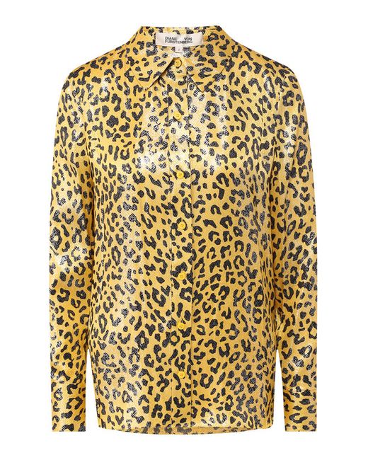 Diane Von Furstenberg Шелковая блуза с принтом