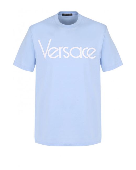 Versace Хлопковая футболка с круглым вырезом