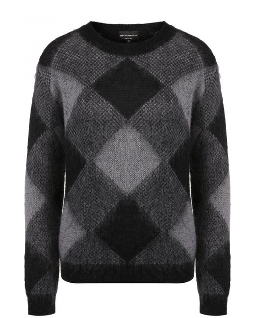 Emporio Armani Вязаный пуловер с круглым вырезом