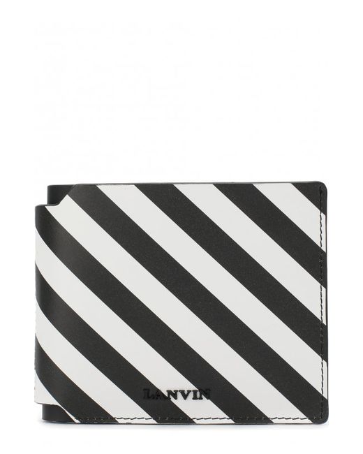 Lanvin Кожаное портмоне с отделениями для кредитных карт