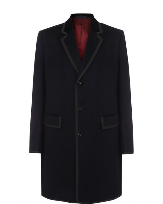 Gucci Однобортное пальто из смеси шерсти и кашемира