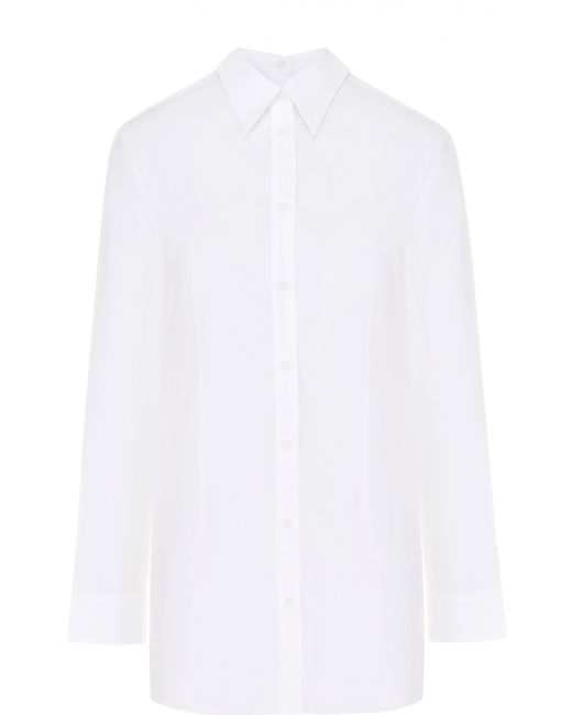 MM6 by Maison Margiela Блуза с необработанным краем и накладными карманами на спинке Mm6