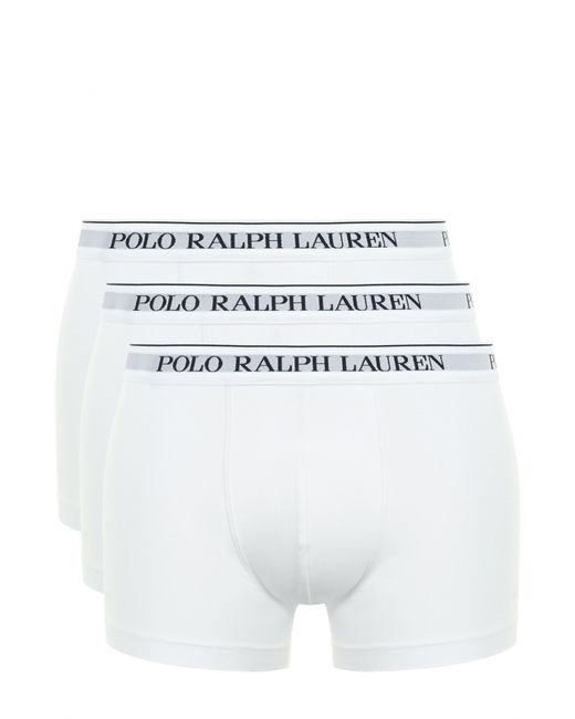 Polo Ralph Lauren Комплект из трех хлопковых боксеров с широкой резинкой