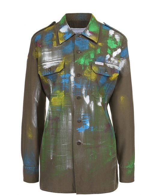 Forte Couture Блуза прямого кроя с накладными карманами и декоративной отделкой