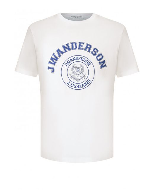 J.W. Anderson Хлопковая футболка с принтом
