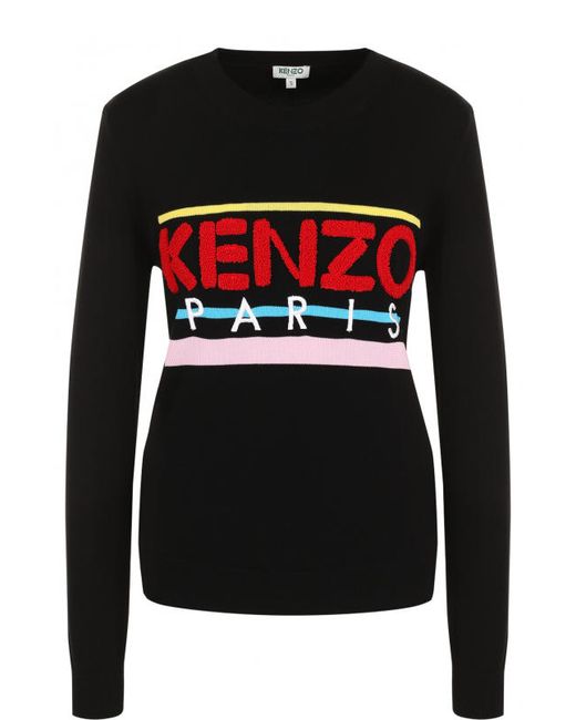 Kenzo Хлопковый свитшот с логотипом бренда