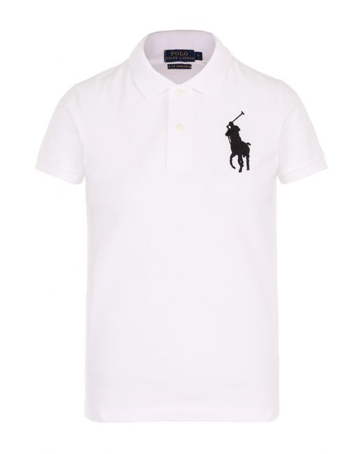 Polo Ralph Lauren Хлопковое поло с вышитым логотипом бренда