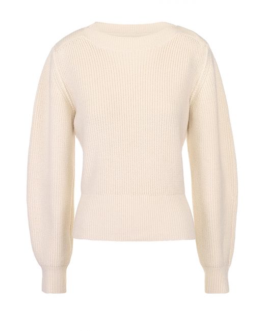 Isabel Marant Приталенный пуловер фактурной вязки с объемными рукавами