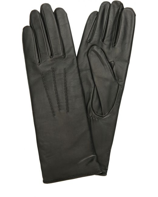Agnelle Кожаные перчатки с подкладкой из шерсти
