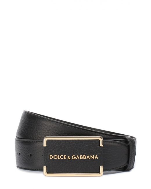 Dolce & Gabbana Кожаный ремень с металлической пряжкой