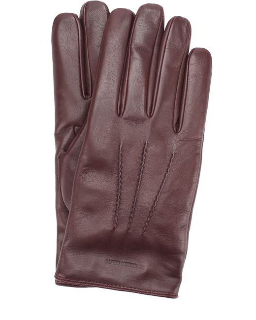 Giorgio Armani Кожаные перчатки с кашемировой подкладкой