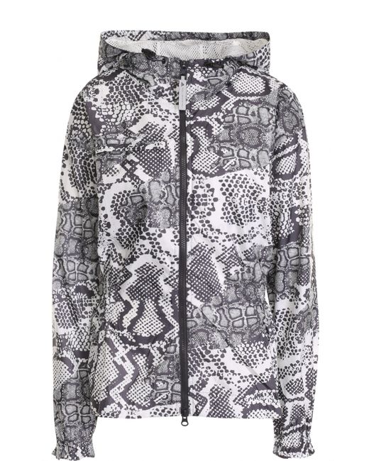 Adidas By Stella  Mccartney Приталенная куртка с принтом и капюшоном