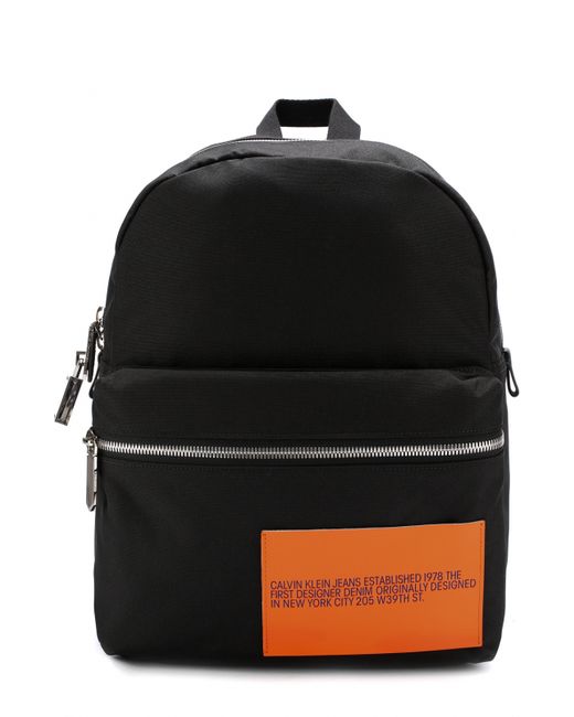 Calvin Klein 205W39Nyc Текстильный рюкзак с внешним карманом на молнии