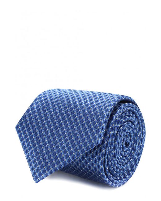 Canali Шелковый галстук с узором