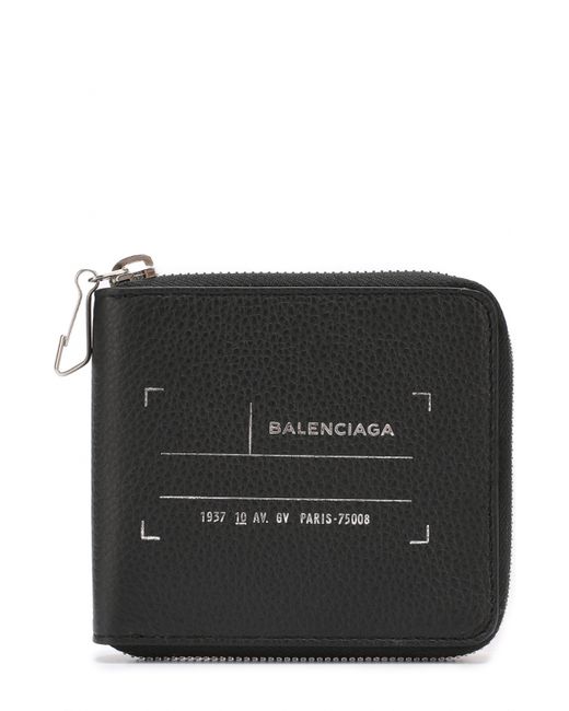 Balenciaga Кожаное портмоне на молнии с отделениями для кредитных карт