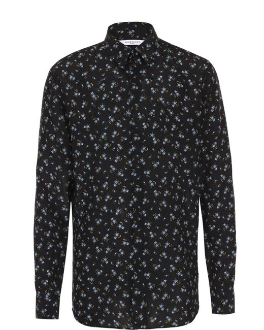 Givenchy Шелковая рубашка с цветочным узором