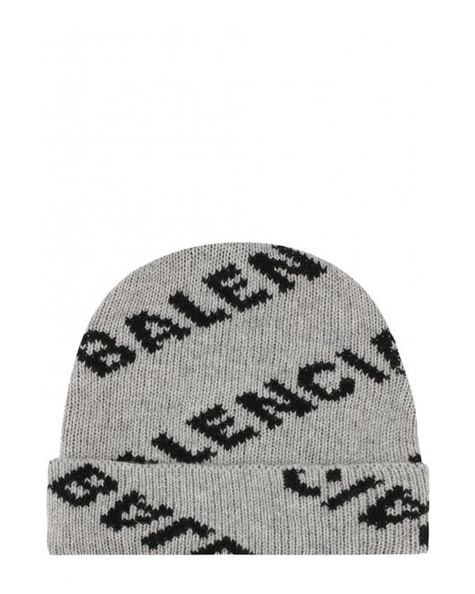 Balenciaga Шерстяная шапка с логотипом бренда