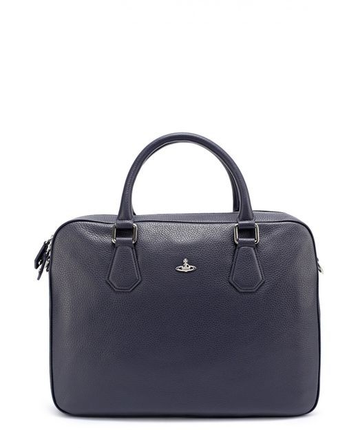 Vivienne Westwood Кожаная сумка для ноутбука с плечевым ремнем