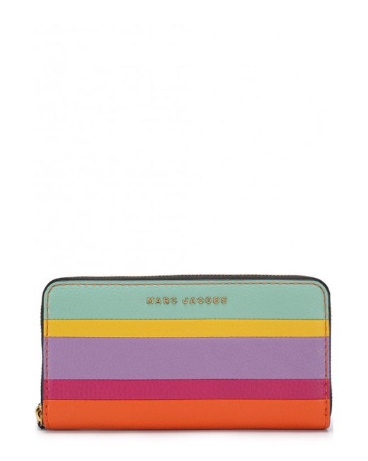 Marc Jacobs Кожаный кошелек на молнии с логотипом бренда