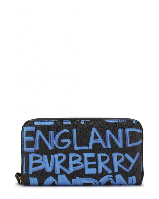 Burberry Кожаный кошелек с принтом Graffiti
