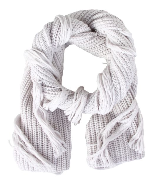 Les Copains Вязанный шарф с кистями