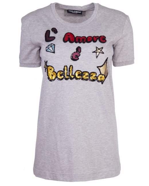 Dolce & Gabbana Хлопковая футболка с принтом