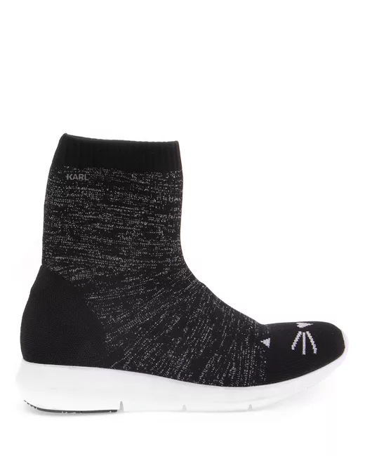Karl Lagerfeld Высокие кроссовки из текстиля