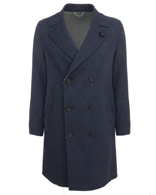 Lardini Двубортное пальто из шерсти