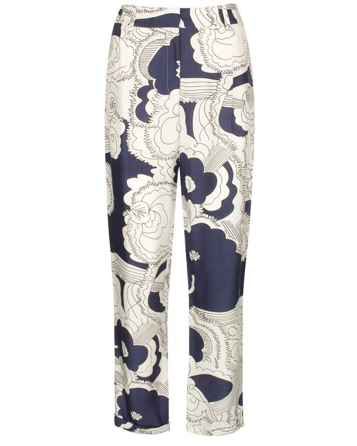 Diane Von Furstenberg Шелковые брюки с принтом