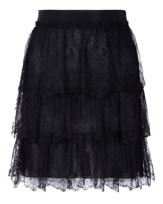 Valentino Мини-юбка с кружевом