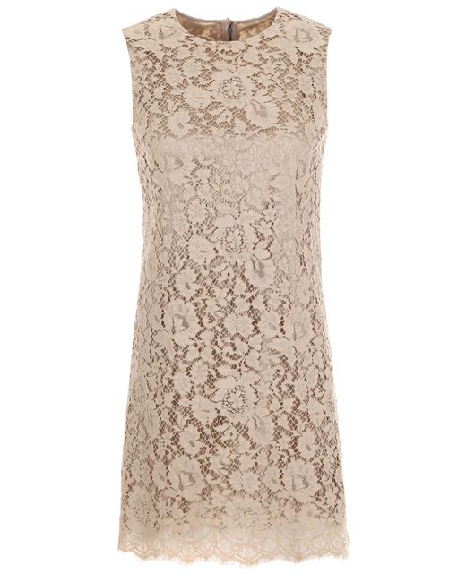 Dolce & Gabbana Кружевное мини-платье А-силуэта