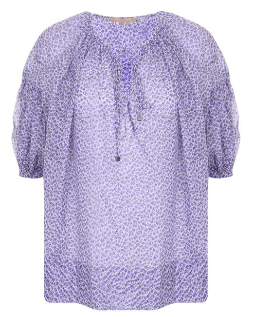 Michael Kors Блуза хлопковая с принтом