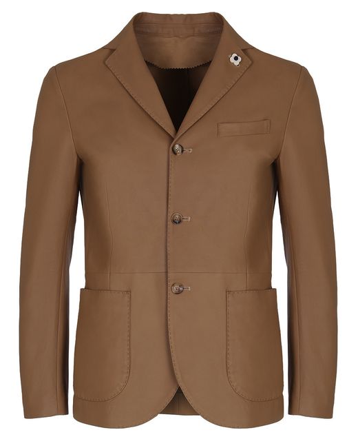 Lardini Кожаная куртка-пиджак