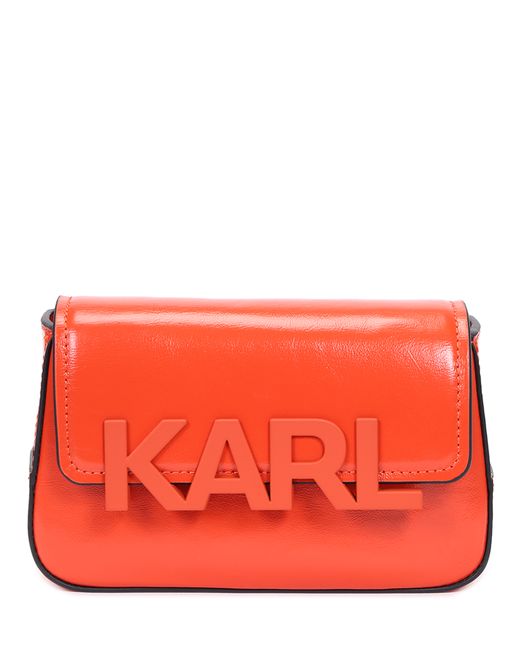 Karl Lagerfeld Сумка-кроссбоди кожаная K/Letters