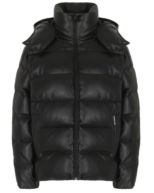 Karl Lagerfeld Куртка стеганая из экокожи
